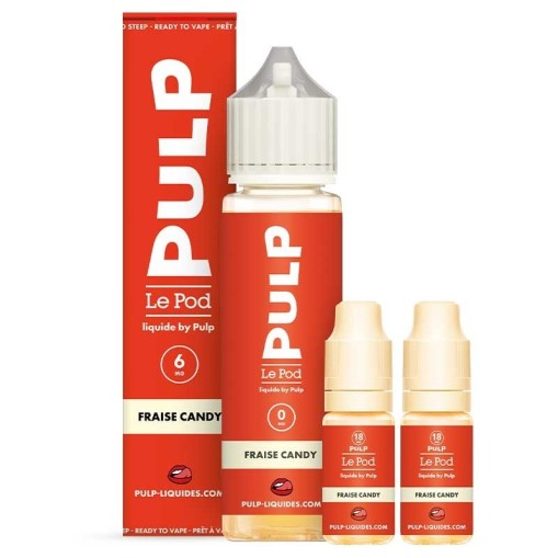 E-liquide Pack 60ml Fraise Candy Le Pod liquide by PULP 60ml