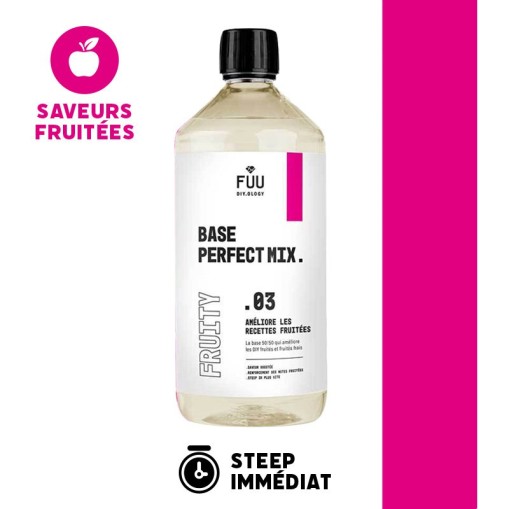 Base e-liquide 1 Litre Perfect Mix Fruity 0.3 50/50 Fuu