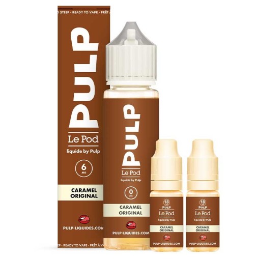 E-liquide Pack 60ml Caramel Original Le Pod liquide by PULP 60ml