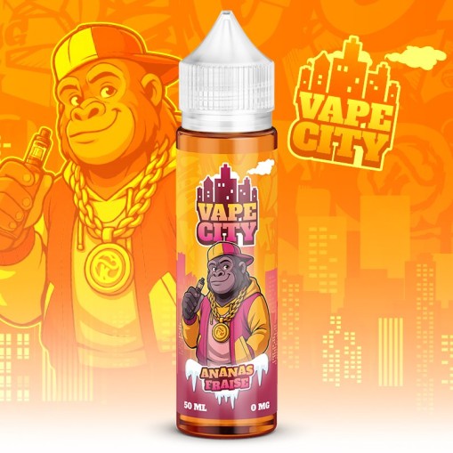 E-liquide Ananas Fraise Vape City 50ml ou 100ml