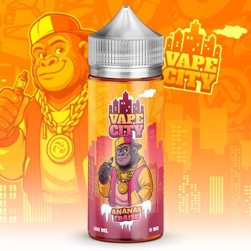 E-liquide Ananas Fraise Vape City 50ml ou 100ml