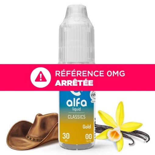 E-liquide Gold Alfaliquid 10ml