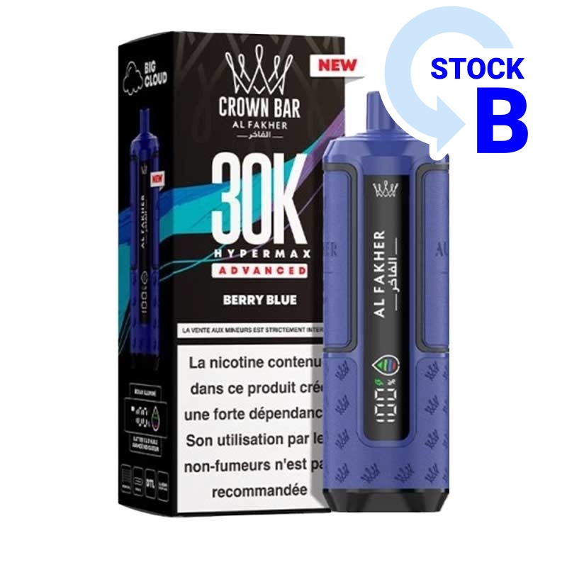 Puff Hyper Max Advanced Crown Bar 30K Al Fakher pas cher