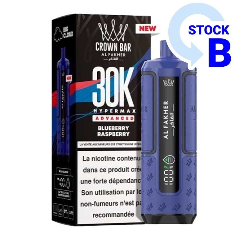 Puff Hyper Max Advanced Crown Bar 30K Al Fakher pas cher