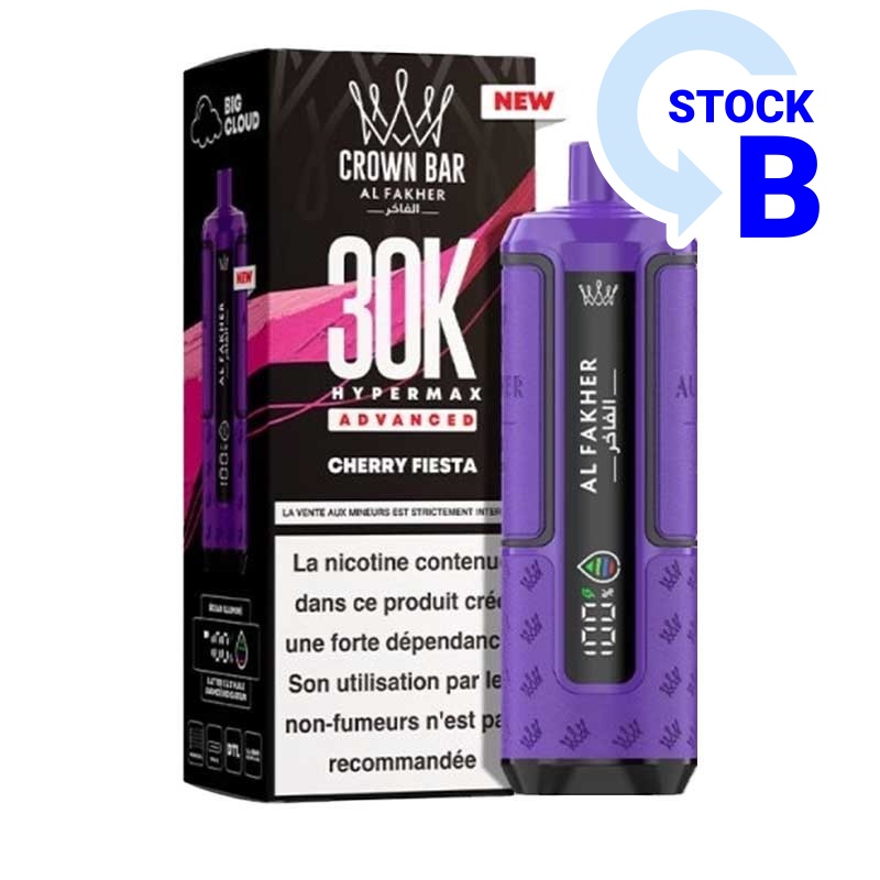 Puff Hyper Max Advanced Crown Bar 30K Al Fakher pas cher