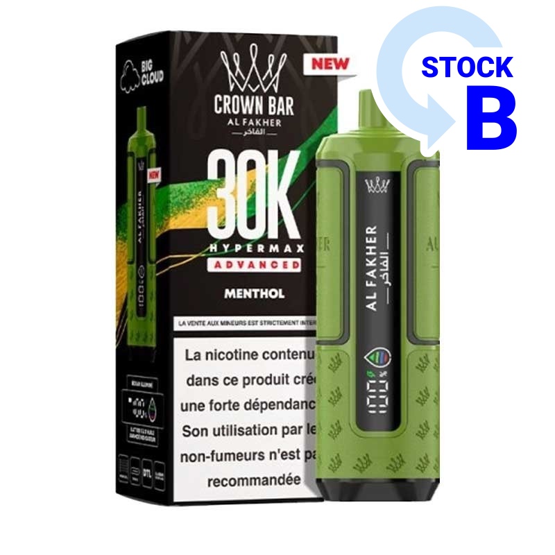 Puff Hyper Max Advanced Crown Bar 30K Al Fakher pas cher