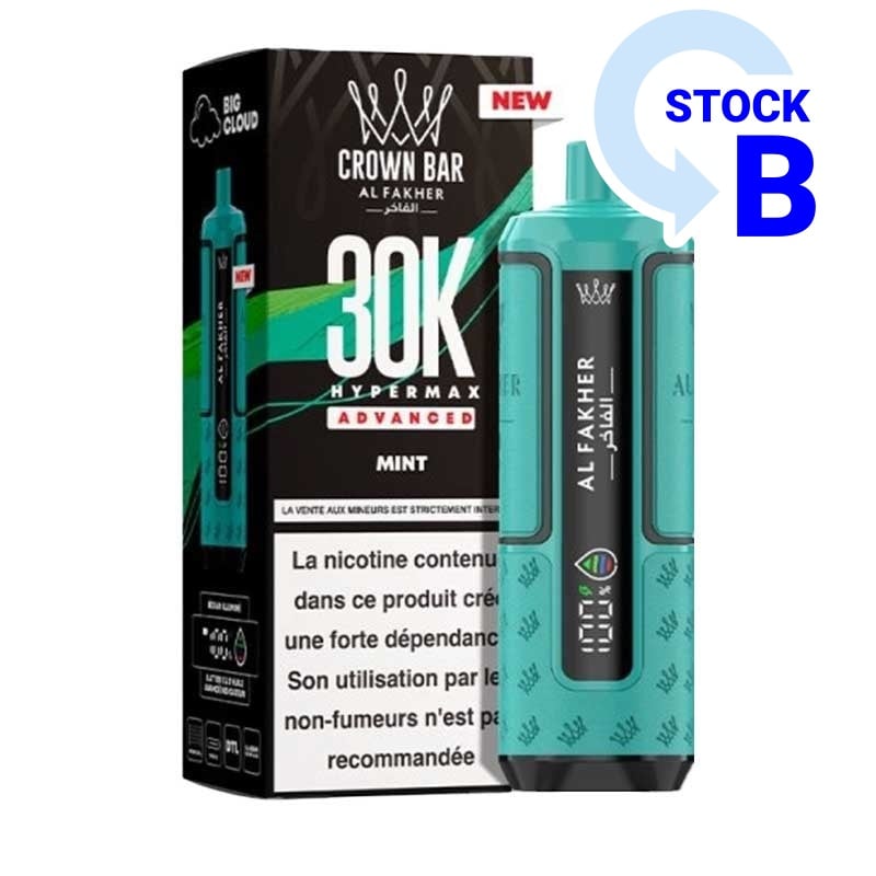 Puff Hyper Max Advanced Crown Bar 30K Al Fakher pas cher