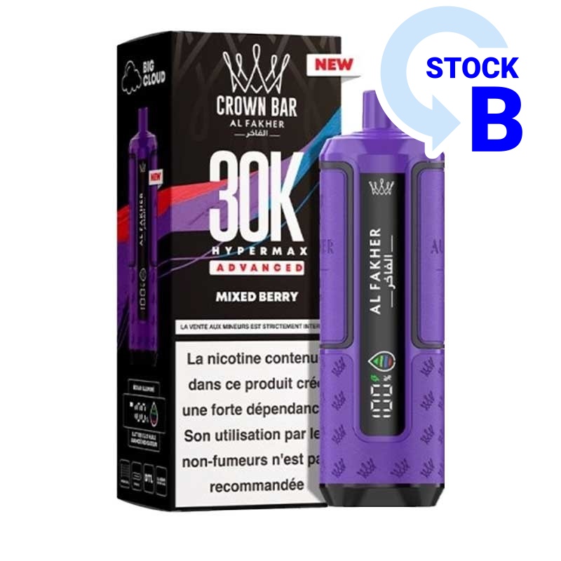 Puff Hyper Max Advanced Crown Bar 30K Al Fakher pas cher