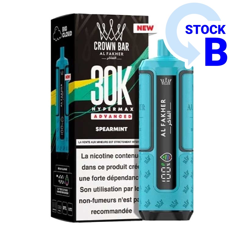 Puff Hyper Max Advanced Crown Bar 30K Al Fakher pas cher