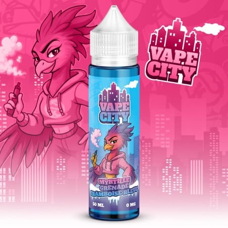 Myrtille Grenade Framboise Bleue Vape City 50ml/100ml