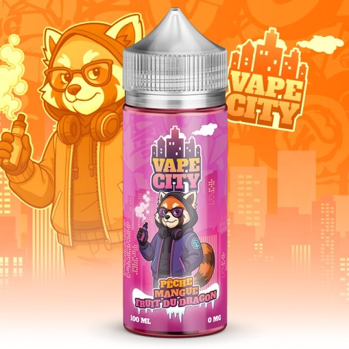 E-liquide Pêche Mangue Fruit du Dragon Vape City 50ml/100ml