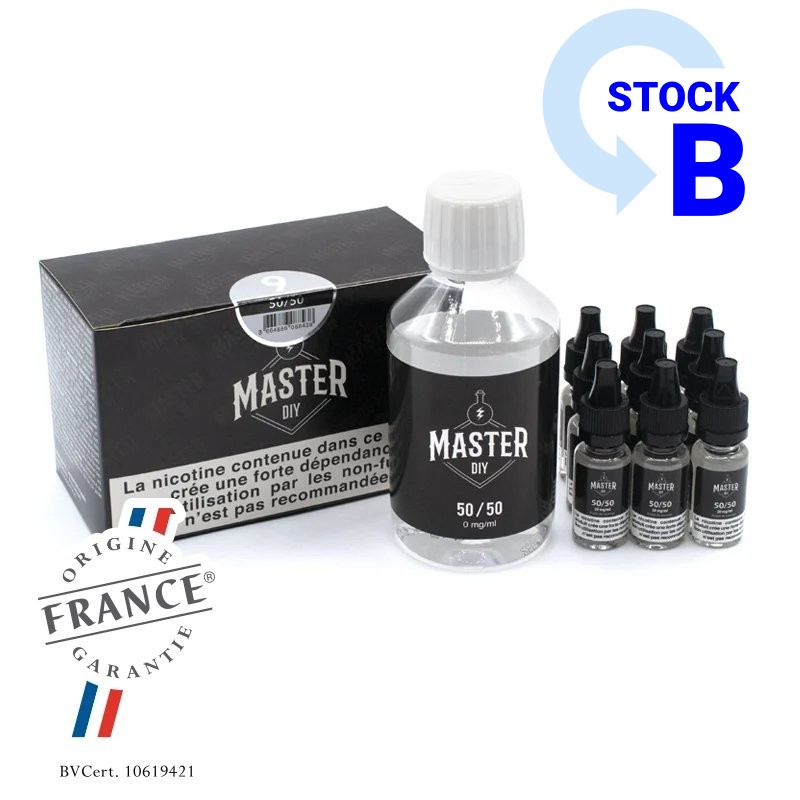 Pack 200 ml Base e liquide DIY 50/50 Master e liquide DIY