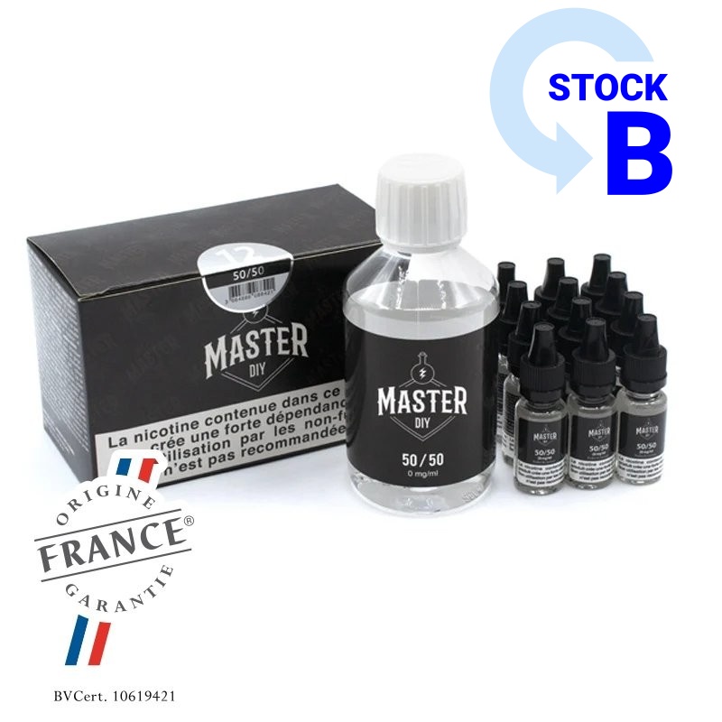 Pack 200 ml Base e liquide DIY 50/50 Master e liquide DIY