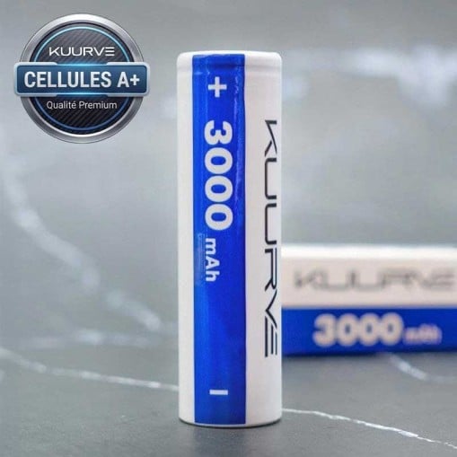Accu Kuurve 18650 3000 mAh 30A, Batterie 18650 Kuurve