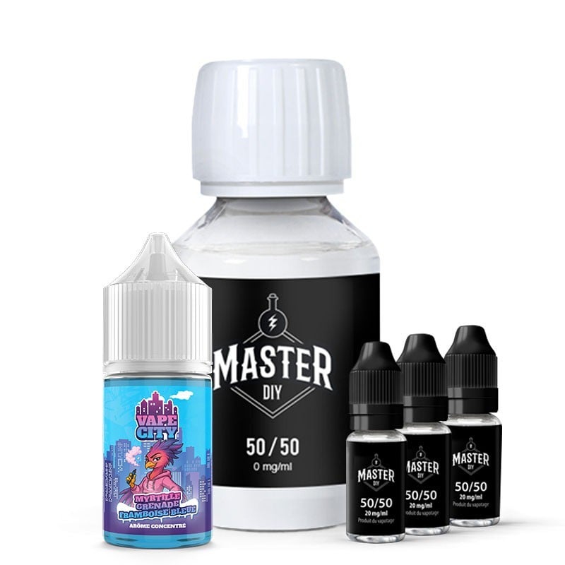 Pack DIY Myrtille Grenade Framboise Bleue Vape City