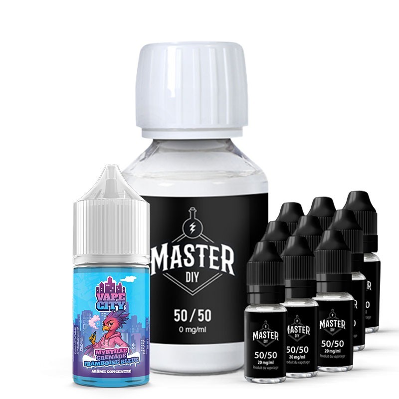 Pack DIY Myrtille Grenade Framboise Bleue Vape City