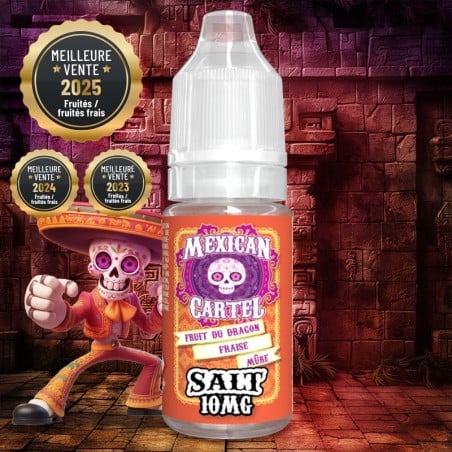 Fruit du Dragon Fraise Mûre Salt Mexican Cartel 10ml