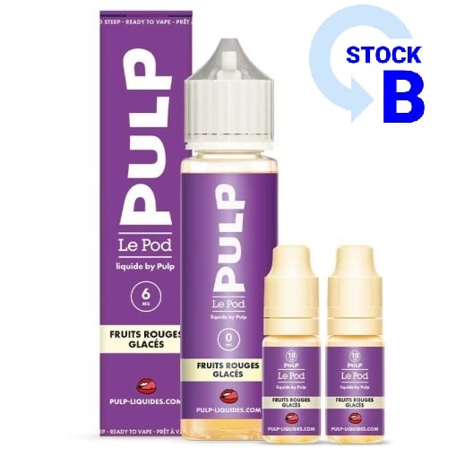 E-liquide Pack 60ml Fruits Rouges Glacés Le Pod liquide by PULP 60ml
