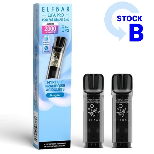 Cartouches Pré-remplies Elfa Pro Elfbar (X2)