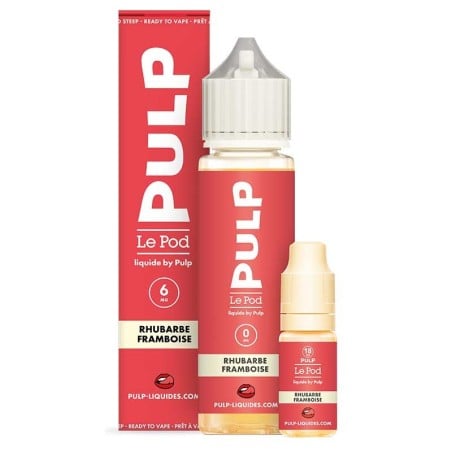 E-liquide Pack Rhubarbe Framboise Le Pod liquide by PULP 60ml