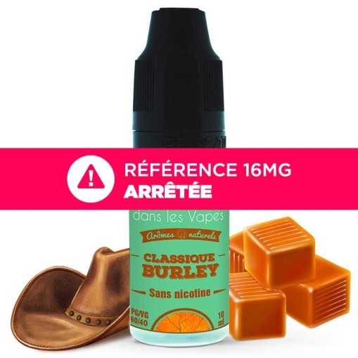 E-liquide Classique Burley Nv VDLV 10ml