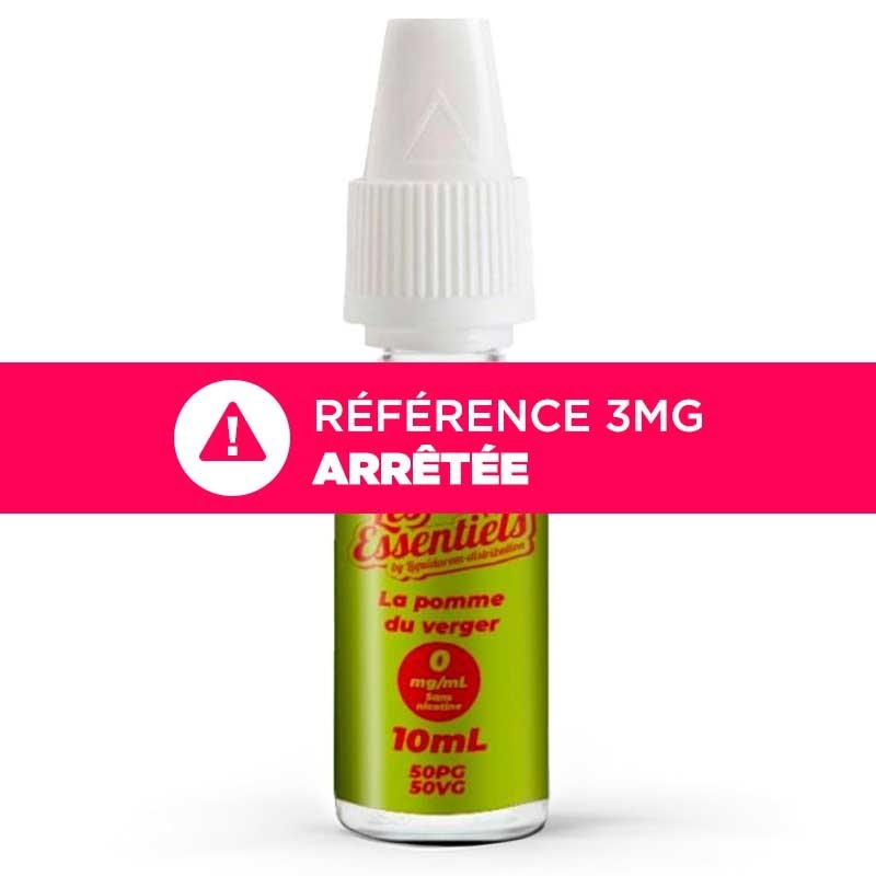 E-liquide La Pomme du Verger Les Essentiels 10ml pas cher
