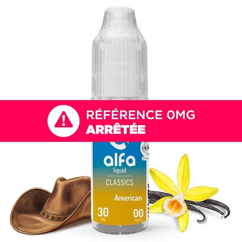 E-liquide Classics American Alfaliquid 10ml