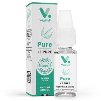 E-liquide Le Pure Végétol 10ml : base neutre sans PG