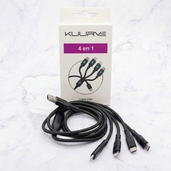 Câble USB 4 en 1 Kuurve