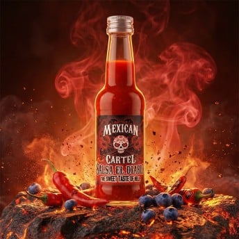Sauce piquante El Diablo Mexican Cartel : 40 000 unités Scoville