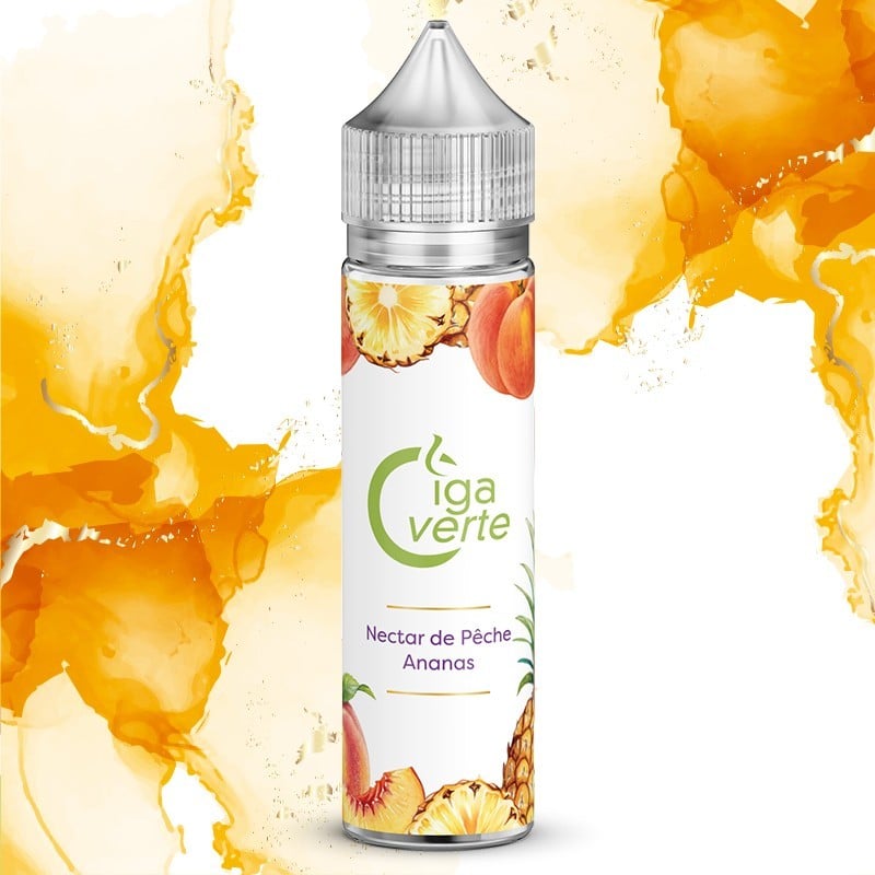 E-liquide Nectar de Pêche Ananas Cigaverte : fruité