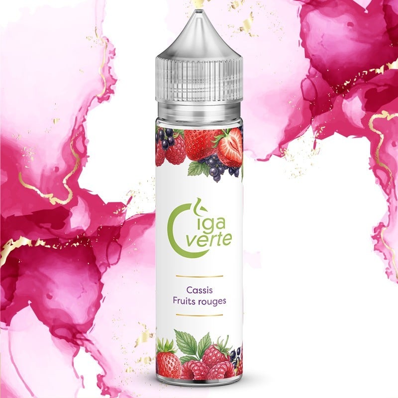 E-liquide Cassis Fruits Rouges Cigaverte : fruité