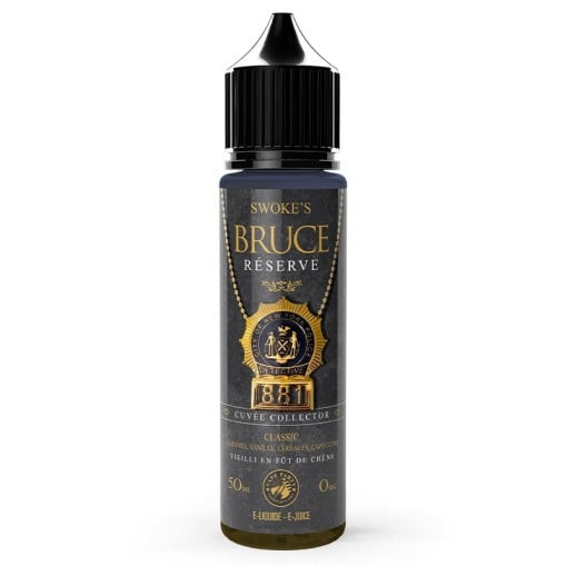 E-liquide Bruce Réserve Swoke : classic gourmand vieilli en fût de chêne