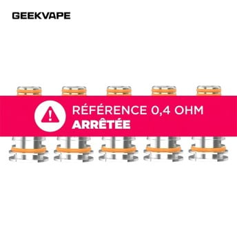 Résistances B Geekvape : lot de 5 pour Z Nano et Aegis Boost