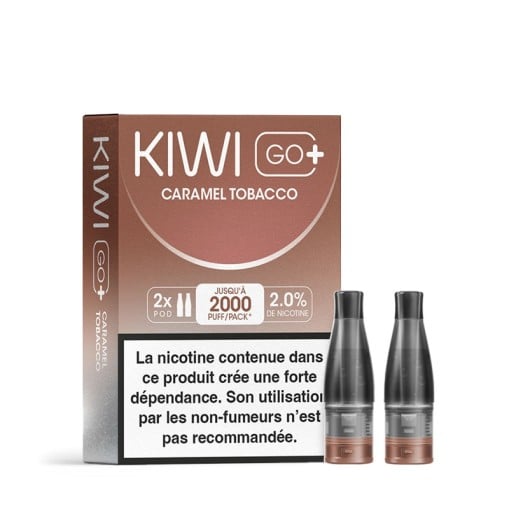 Cartouches Kiwi Go+ Pré-remplies Kiwi Vapor (X2)