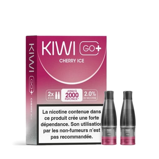 Cartouches Kiwi Go+ Pré-remplies Kiwi Vapor (X2)