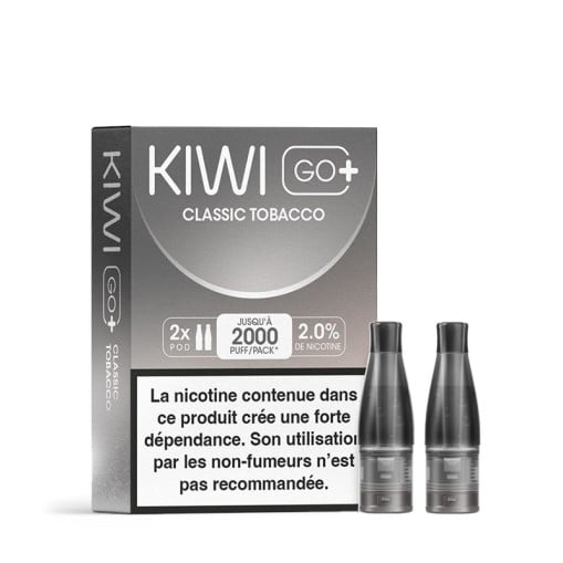 Cartouches Kiwi Go+ Pré-remplies Kiwi Vapor (X2)