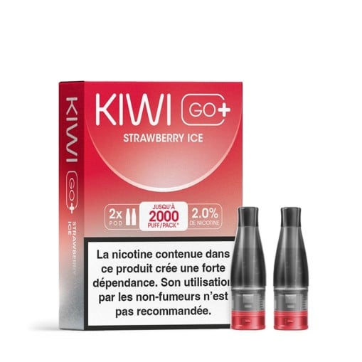 Cartouches Kiwi Go+ Pré-remplies Kiwi Vapor (X2)