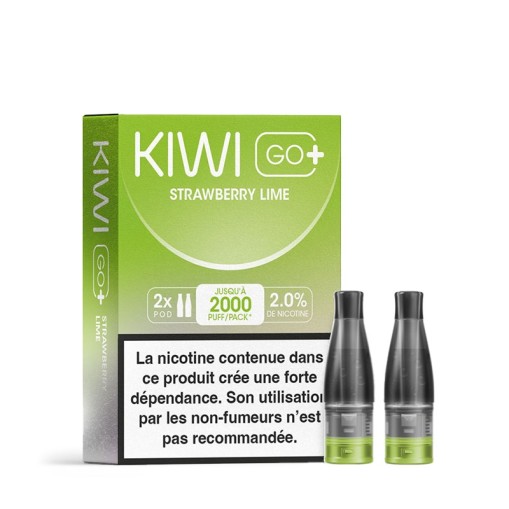 Cartouches Kiwi Go+ Pré-remplies Kiwi Vapor (X2)