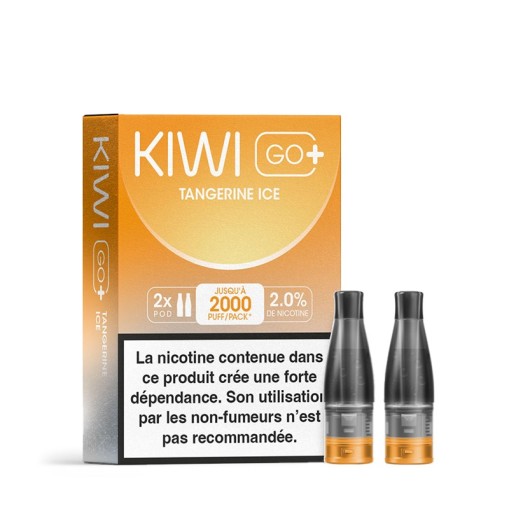 Cartouches Kiwi Go+ Pré-remplies Kiwi Vapor (X2)