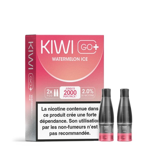 Cartouches Kiwi Go+ Pré-remplies Kiwi Vapor (X2)