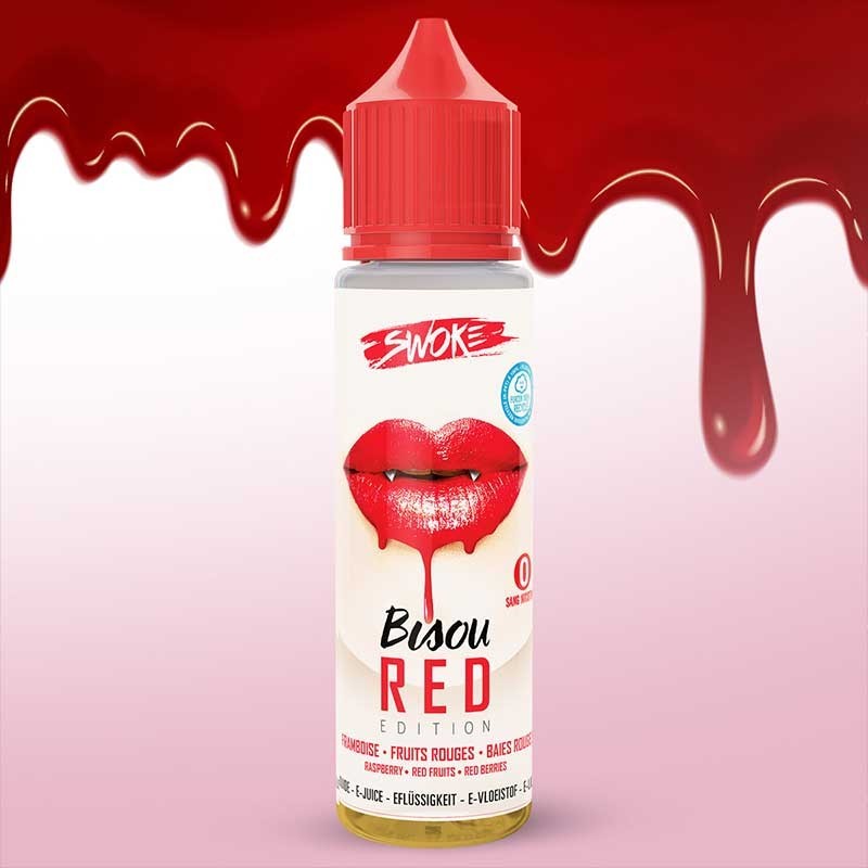 E-liquide Bisou Red Swoke : framboise, fruits rouges et baies