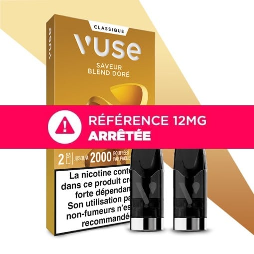 Recharges Vuse : cartouches pré-remplies (x2) ePod, Pro