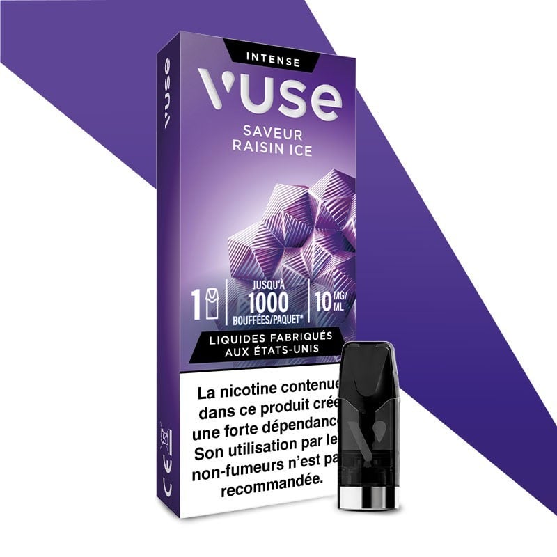 Recharge Intense Vuse : cartouche pré-remplie saveurs variées