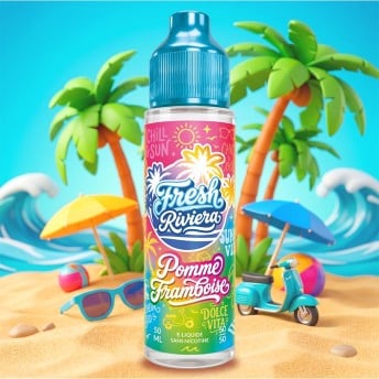 E-liquide Pomme Framboise Fresh Riviera : fruité frais