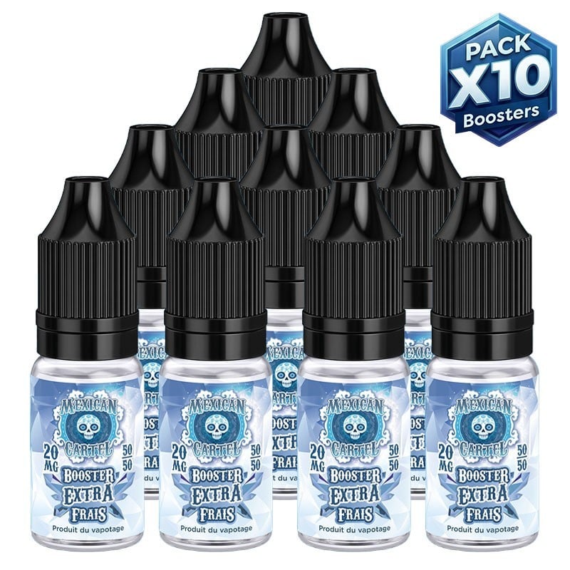 Pack 10 Boosters nicotine Extra Frais Mexican Cartel