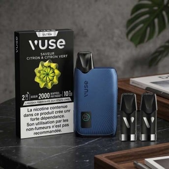 Pack Découverte Vuse Ultra : pod rechargeable et cartouches pré-remplies