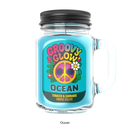 Bougie Groovy Glow : neutralisant d'odeurs et parfum d'ambiance