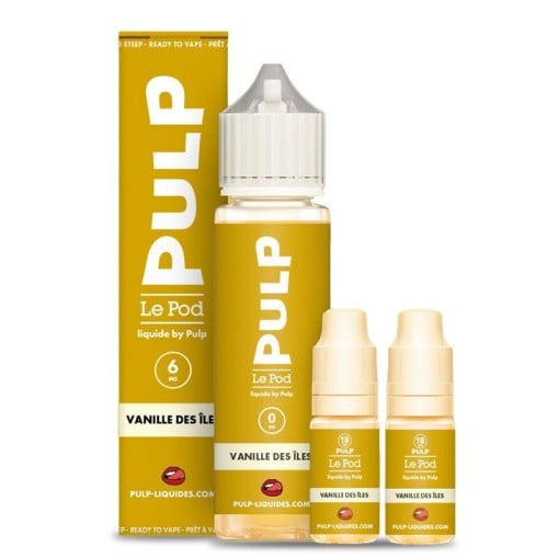E-liquide Pack Vanille des îles Le Pod liquide by PULP : vanille gourmande