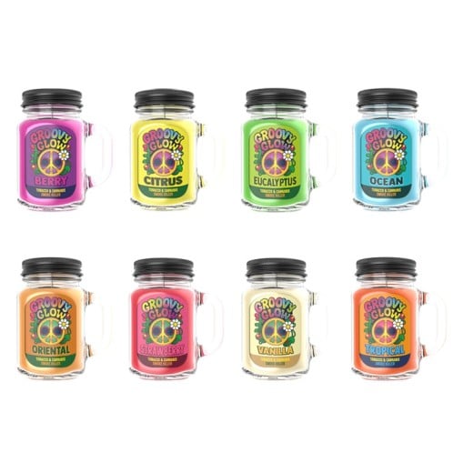 Bougie Groovy Glow : neutralisant d'odeurs et parfum d'ambiance